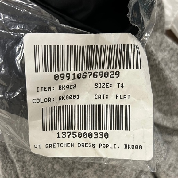 J Crew Black V Neck Long Puff Sleeve Pleated Bows Gretchen Dress 4T 4 Tall NWT - Picture 8 of 10